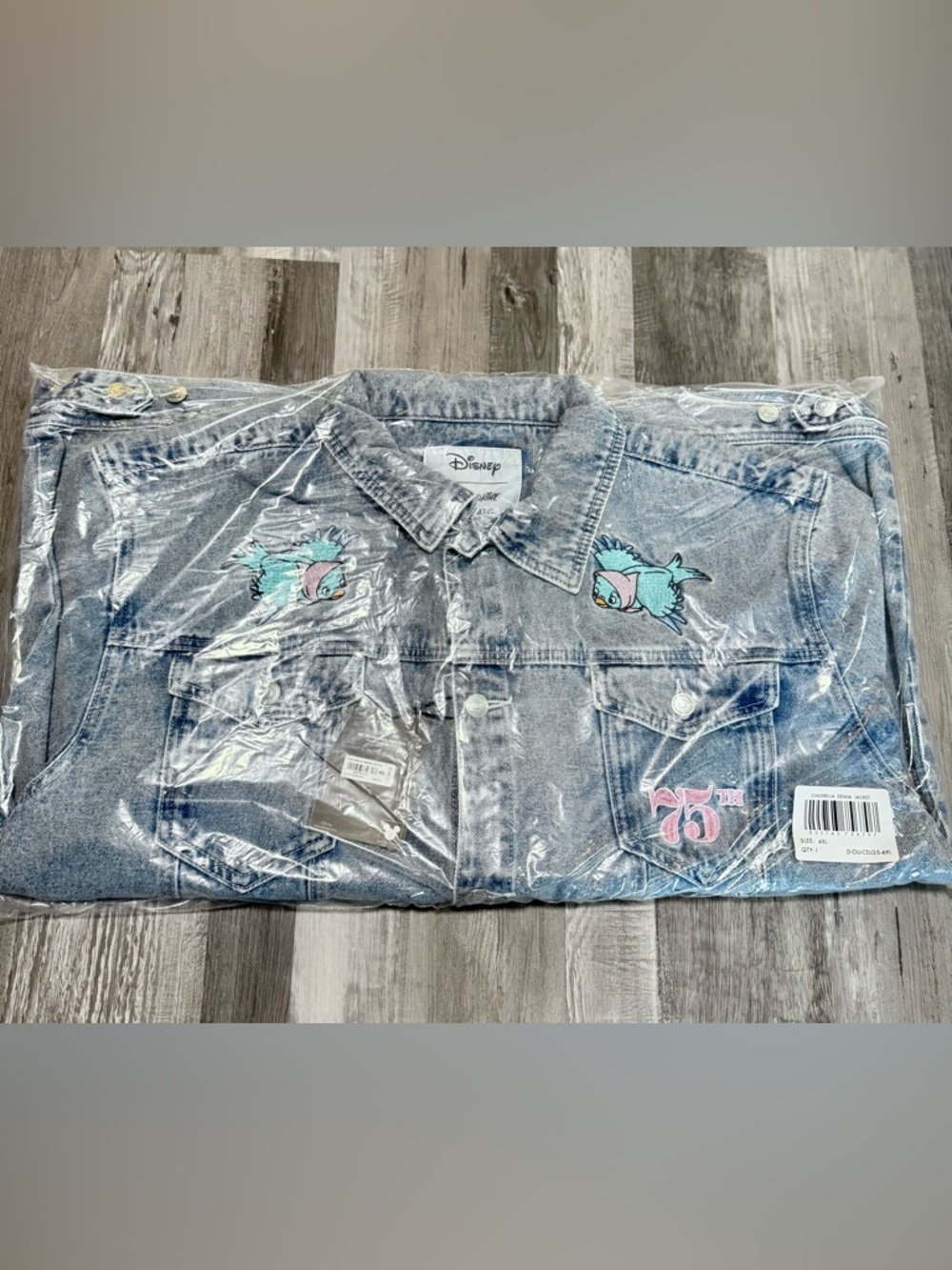 Disney CINDERELLA DENIM JACKET (4XL) - Picture 5 of 6